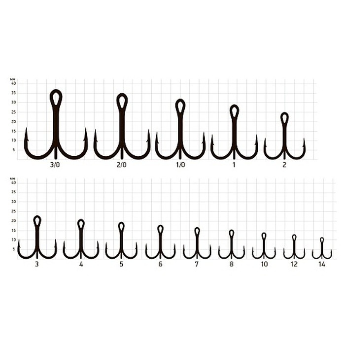 Крючок Тройной Saikyo 7001 №10 25 шт G   SORCT7001-10G25 — крупный план
	                                    1