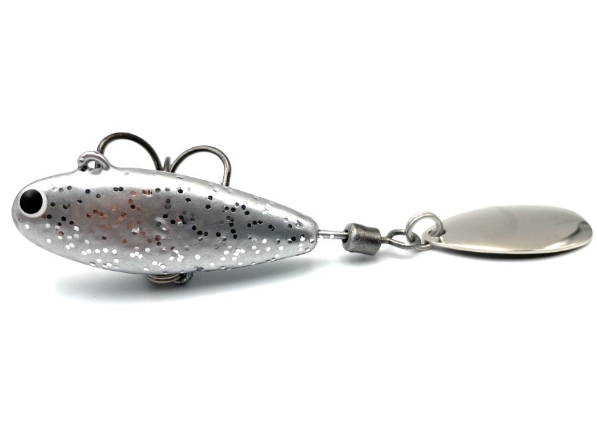 Тейл-спиннер UF Studio Hurricane 32 32 гр 80 мм Silver Glitter   H32Sg — характеристики,  особенности конструкции