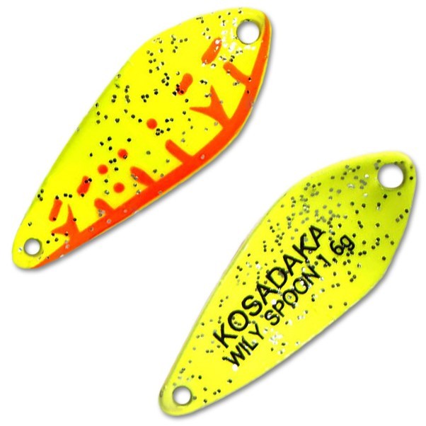 Колеблющаяся Блесна Kosadaka Trout Police Wily Spoon 1,6 гр 27 мм D92   TL-WS-D92 — характеристики,
	                                    особенности конструкции