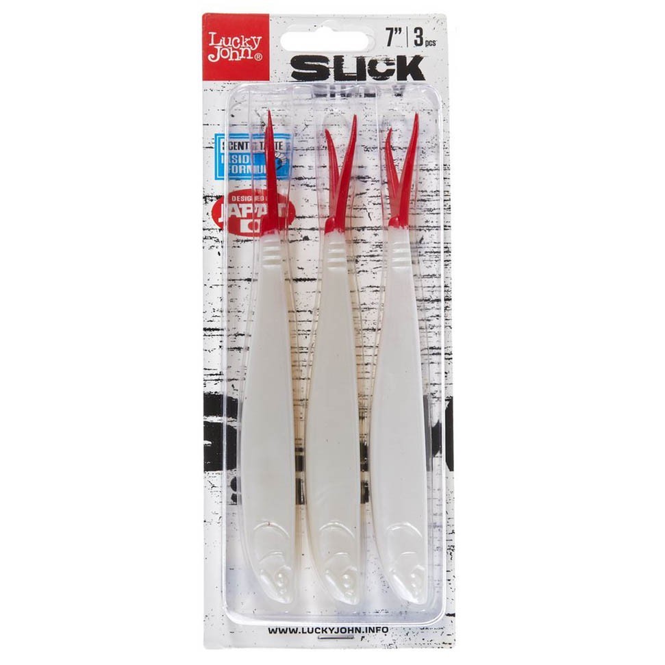 Силиконовая приманка Lucky John Slick Shad-V 7.0in 178 мм 3 шт 009 3D Series  140424-009 — крупный план
	                                    2