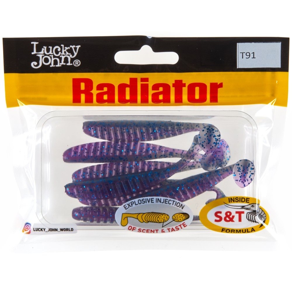 Силиконовая приманка Lucky John Radiator 3.0in 75 мм 7 шт T91 Pro Series  140209-T91 — крупный план
	                                    2