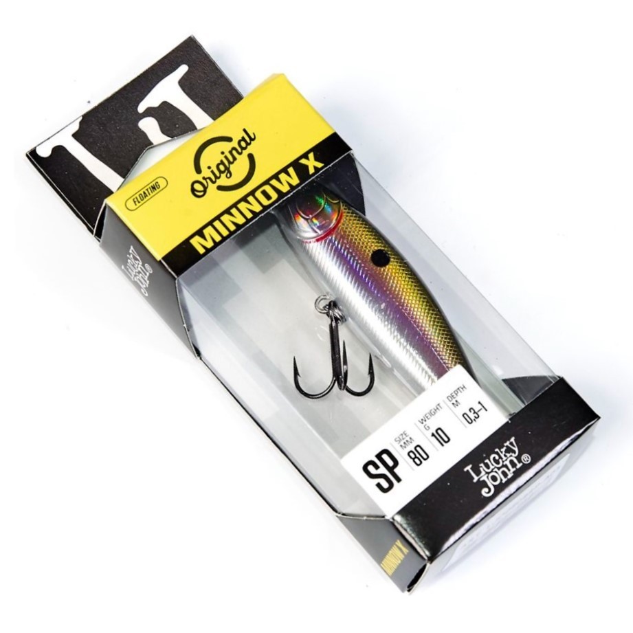 Воблер Lucky John Minnow X 80SP A03 10 гр Original  LJO0808SP-A03 — крупный план
	                                    2