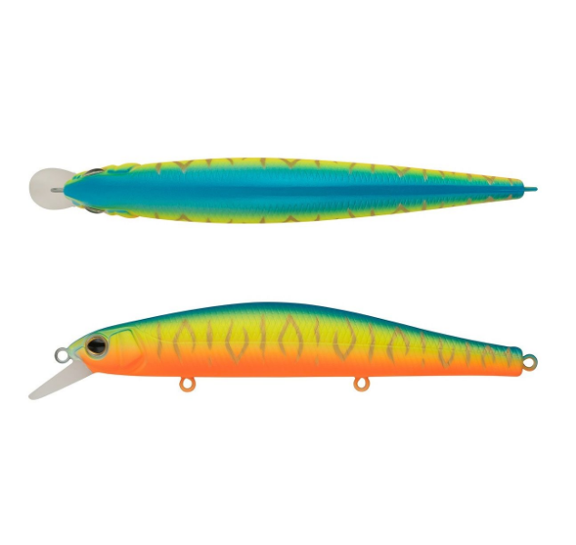 Воблер Strike Pro Inquisitor 130SP A252S Bullfinch Mat Tiger 26,5 гр UV  EG-193C-SP#A252S — крупный план
	                                    1