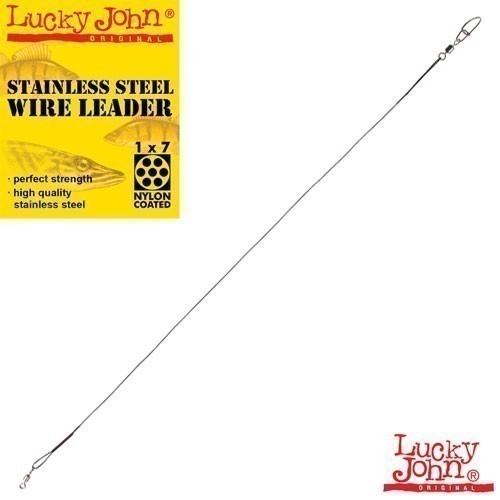 Поводок Lucky John SSW 1X7 15 см 6 кг  0,45 мм  2 шт   7071-150 — характеристики,
	                                    особенности конструкции
