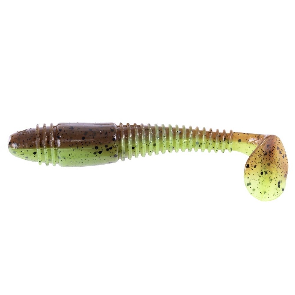 Силиконовая приманка Lucky John Tioga Fat 4.5in 114 мм 4 шт Z15 Pro Series  140147-Z15 — крупный план
	                                    1