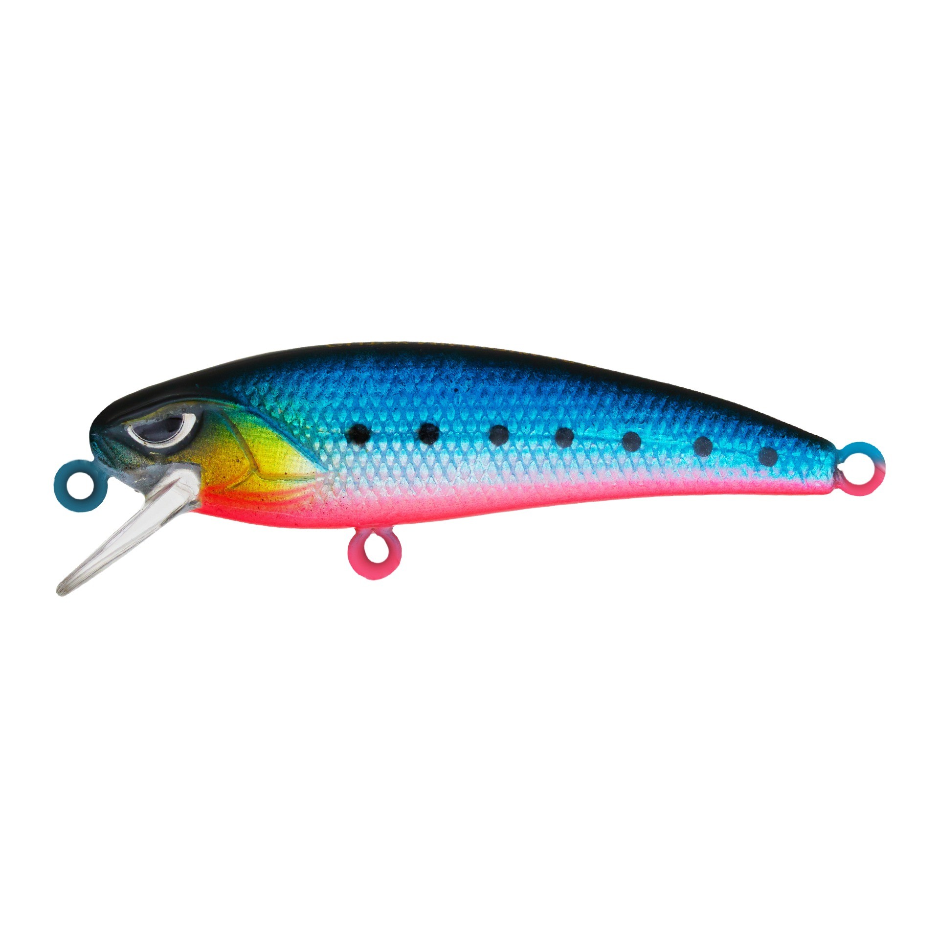 Воблер Strike Pro Gutsy Minnow 45S A234-SBO Blue Back Silver OB 2,5 гр   EG-244S#A234-SBO — характеристики,  особенности конструкции