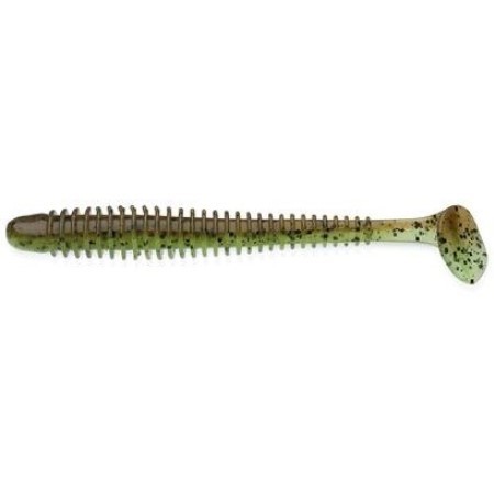 Силиконовая приманка Keitech Swing Impact 2.5 63 мм 10 шт #401 Green Pumpkin/Chartreuse   Swing Impact 2.5" #401 — характеристики,
	                                    особенности конструкции