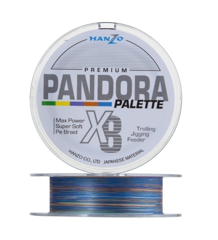 Плетеный шнур Hanzo Pandora Premium X8 150 м  PE # 1,5 Multicolor 0,21 мм   HPPP2-1,5 — характеристики,
	                                    особенности конструкции