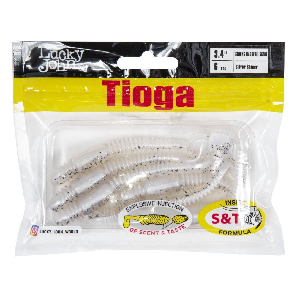 Силиконовая приманка Lucky John Tioga 3.4in 86 мм 6 шт Z02 Pro Series  140127-Z02 — крупный план
	                                    2