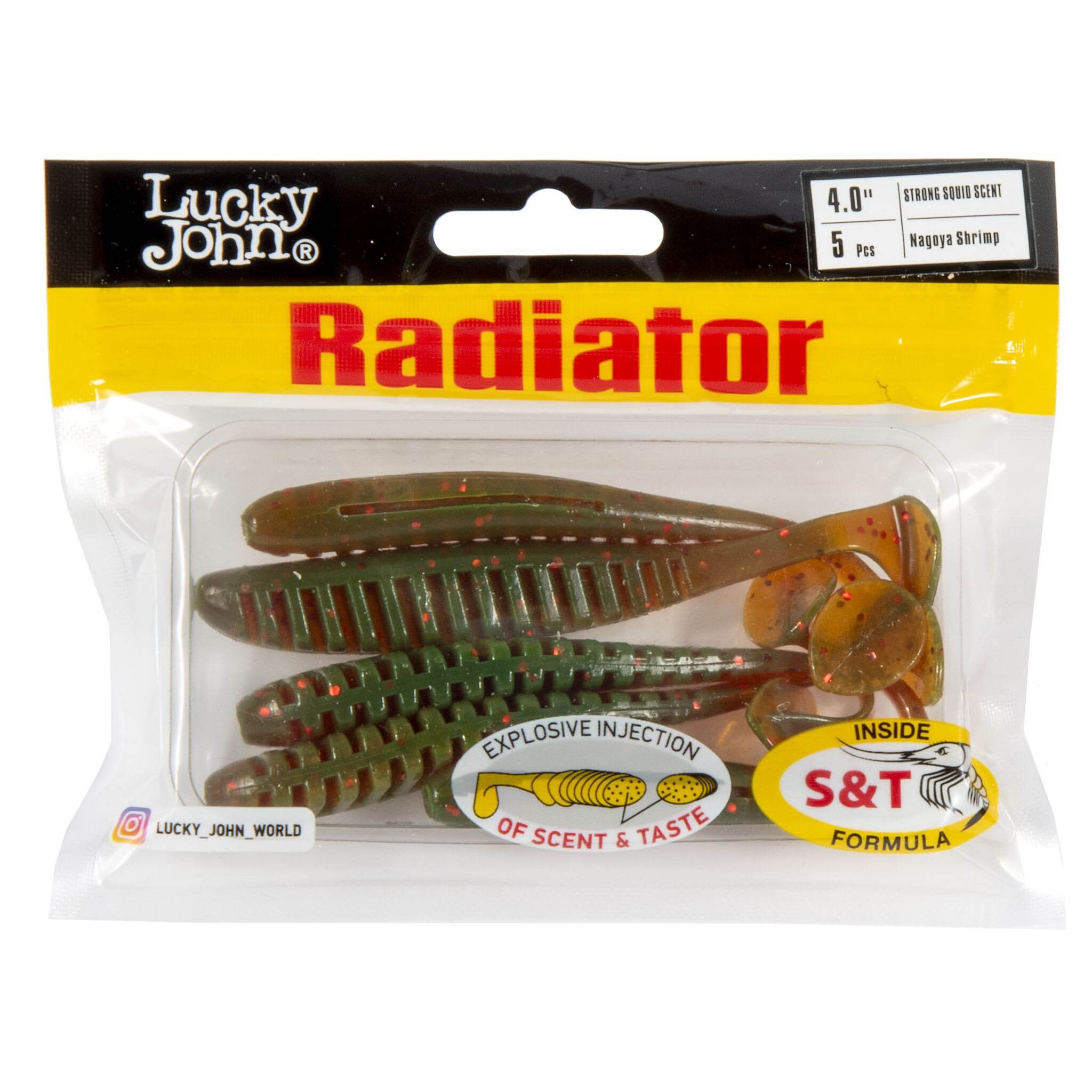 Силиконовая приманка Lucky John Radiator 4.0in 100 мм 5 шт 085 Pro Series  140210-085 — крупный план
	                                    2