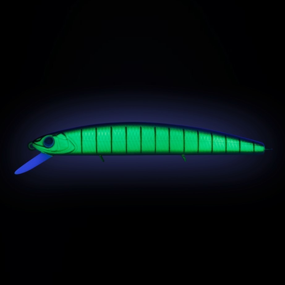 Воблер Strike Pro Montero 90SP 597S Blue Mat Tiger 8,6 гр   EG-190A-SP#597S — крупный план
	                                    1