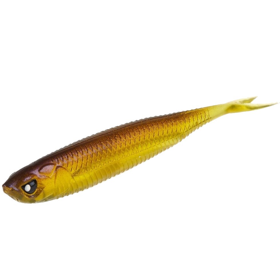 Силиконовая приманка Lucky John Makora Split Tail 4.0in 100 мм 6 шт 004 3D Series  140409-004 — крупный план
	                                    1