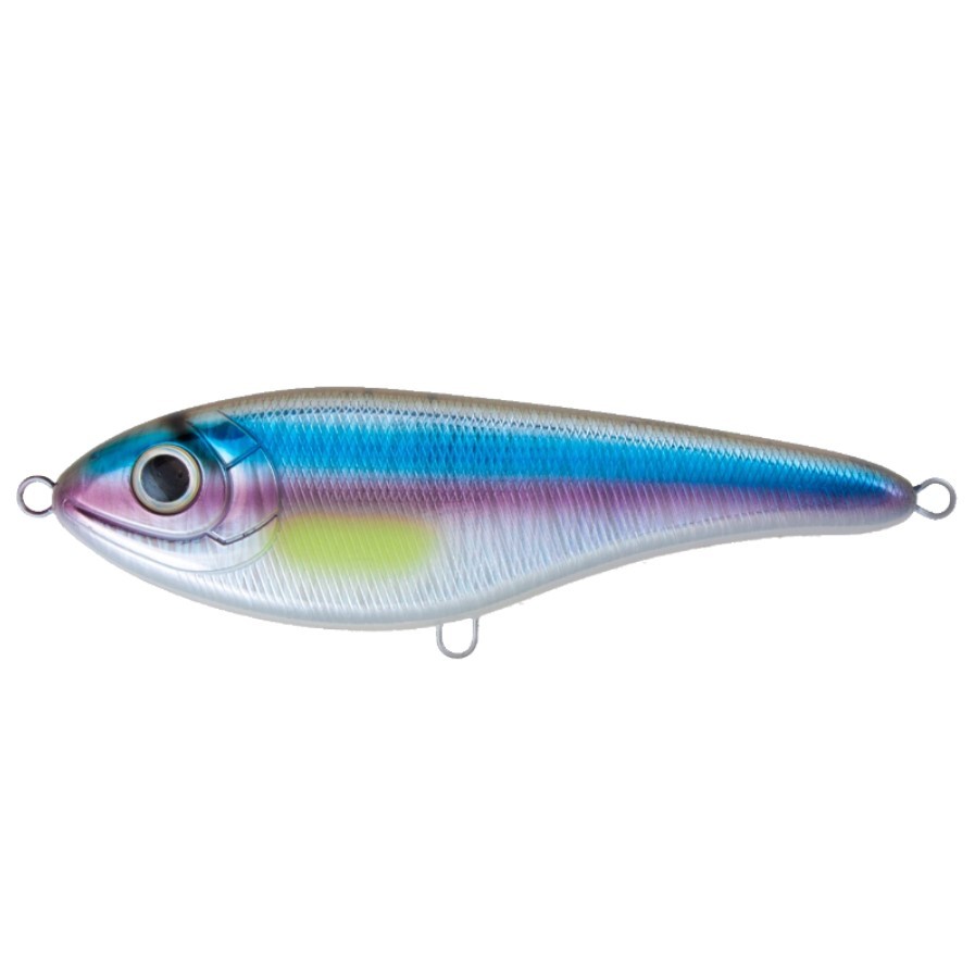 Воблер Strike Pro Buster Jerk II Shallow Runner A210-SBO-RP Rainbow Ghost Wakasagi 37 гр   EG-049#A210-SBO-RP — характеристики,
	                                    особенности конструкции