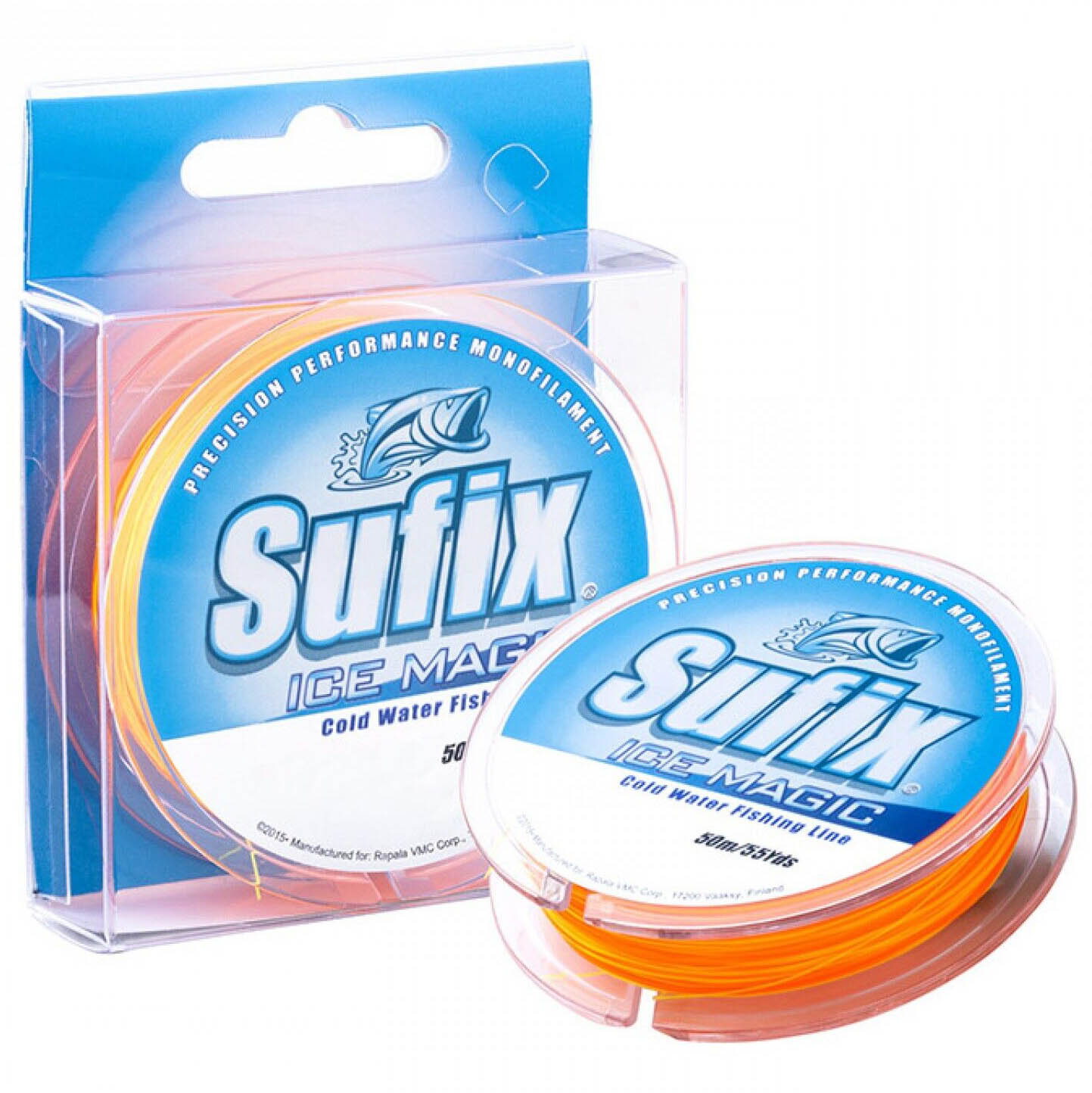 Леска монофильная Sufix Ice Magic 50 м 0,28 мм Желто-оранжевая   SIM280O50 — характеристики,
	                                    особенности конструкции