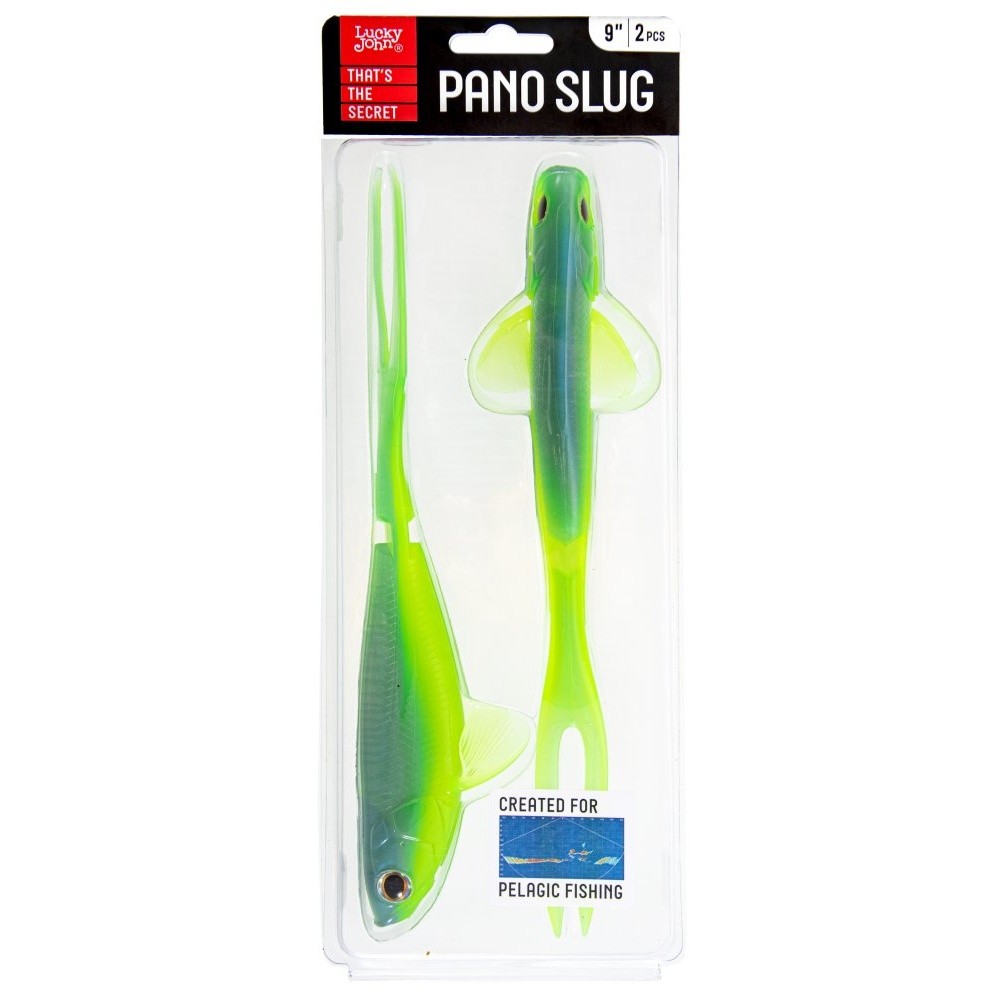Силиконовая приманка Lucky John Pano Slug 9.0in 228 мм 2 шт T57 3D Series  140444-T57 — крупный план
	                                    2
