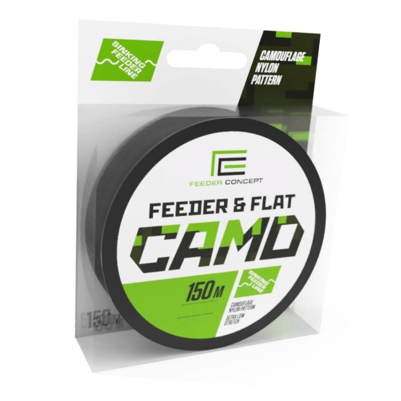 Леска монофильная Feeder Concept Feeder&Flat Camo 150 м 0,22 мм Камуфляж   FC4003-022 — крупный план
	                                    3