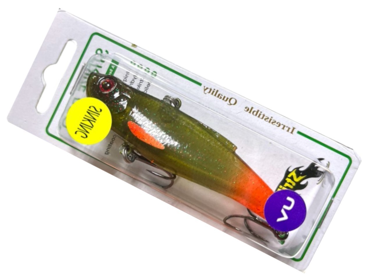 Воблер Strike Pro Jedi Rattler 80 C722G-UV Hot Tail Motoroil UV 22,4 гр   SP-198S#C722G-UV — крупный план
	                                    2