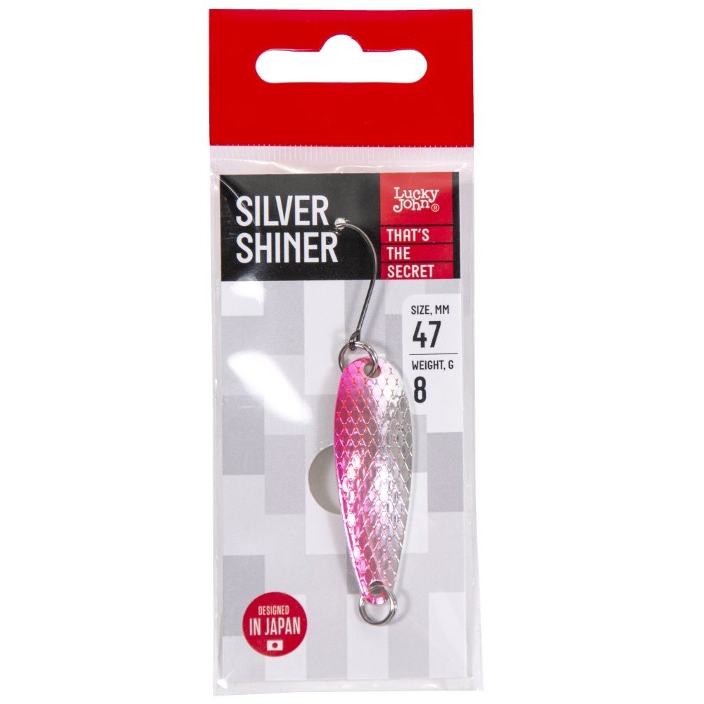 Колеблющаяся Блесна Lucky John Silver Shiner 8 гр 47 мм 001   LJSSH008-001 — крупный план
	                                    3
