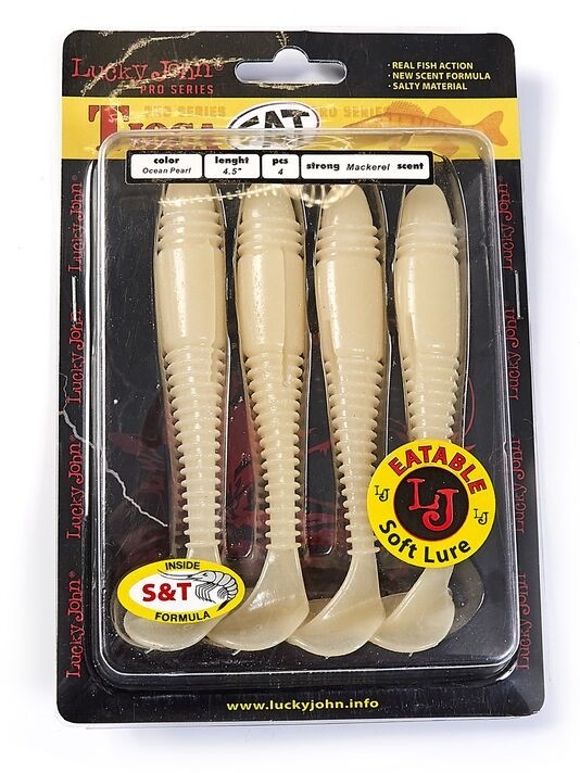 Силиконовая приманка Lucky John Tioga Fat 4.5in 115 мм 4 шт 033 Pro Series  140147-033 — крупный план
	                                    2