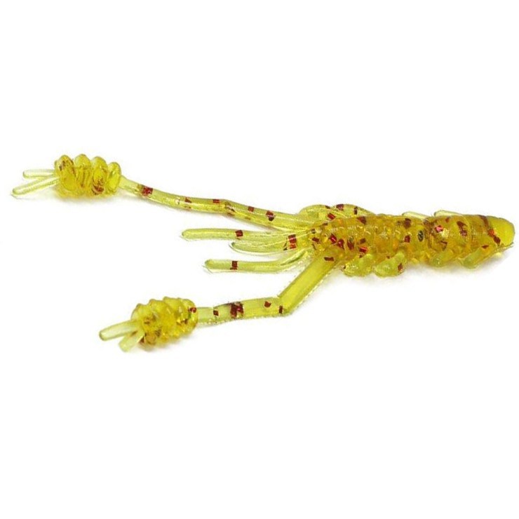 Силиконовая приманка Reins Ring Shrimp 2 50 мм 12 шт 598-Motor Oil Red Gold   RS2-598 — характеристики,  особенности конструкции