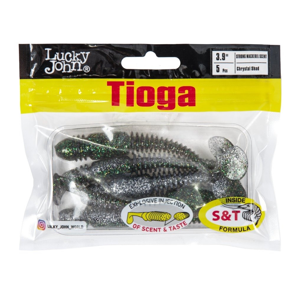 Силиконовая приманка Lucky John Tioga 3.9in 100 мм 5 шт Z11 Pro Series  140104-Z11 — крупный план
	                                    2