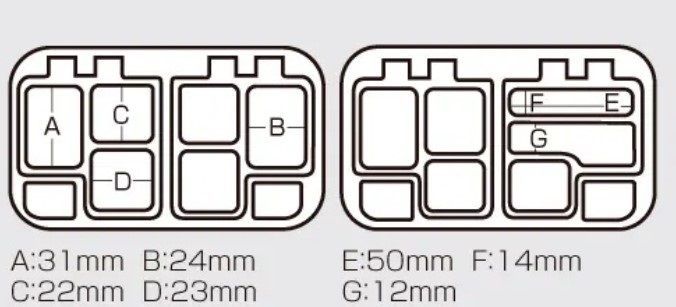 Коробка Meiho Pro Spring Case  11,5х7,7х3,4 см Orange   CB-440-O — крупный план
	                                    2