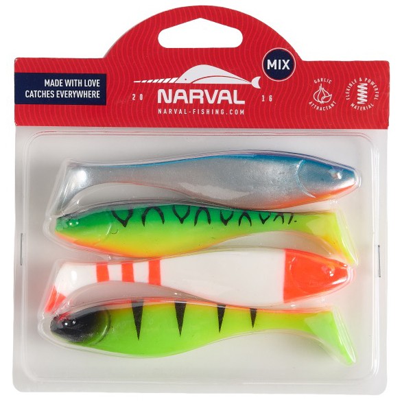 Силиконовая приманка Narval Commander Shad 12 120 мм 4 шт M06   NVCM12M06 — характеристики,  особенности конструкции