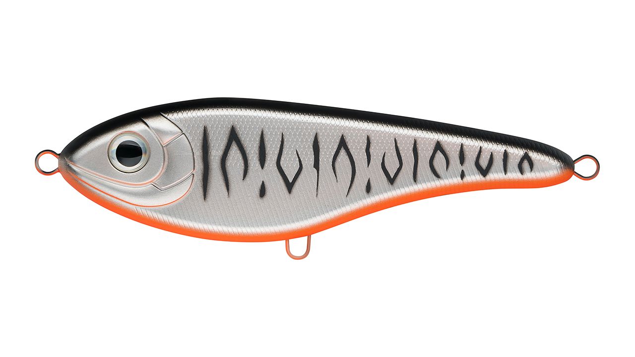 Воблер Strike Pro Buster Jerk II Shallow Runner A243ES Grey Shadow Mat Tiger 37 гр   EG-049#A243ES — характеристики,
	                                    особенности конструкции