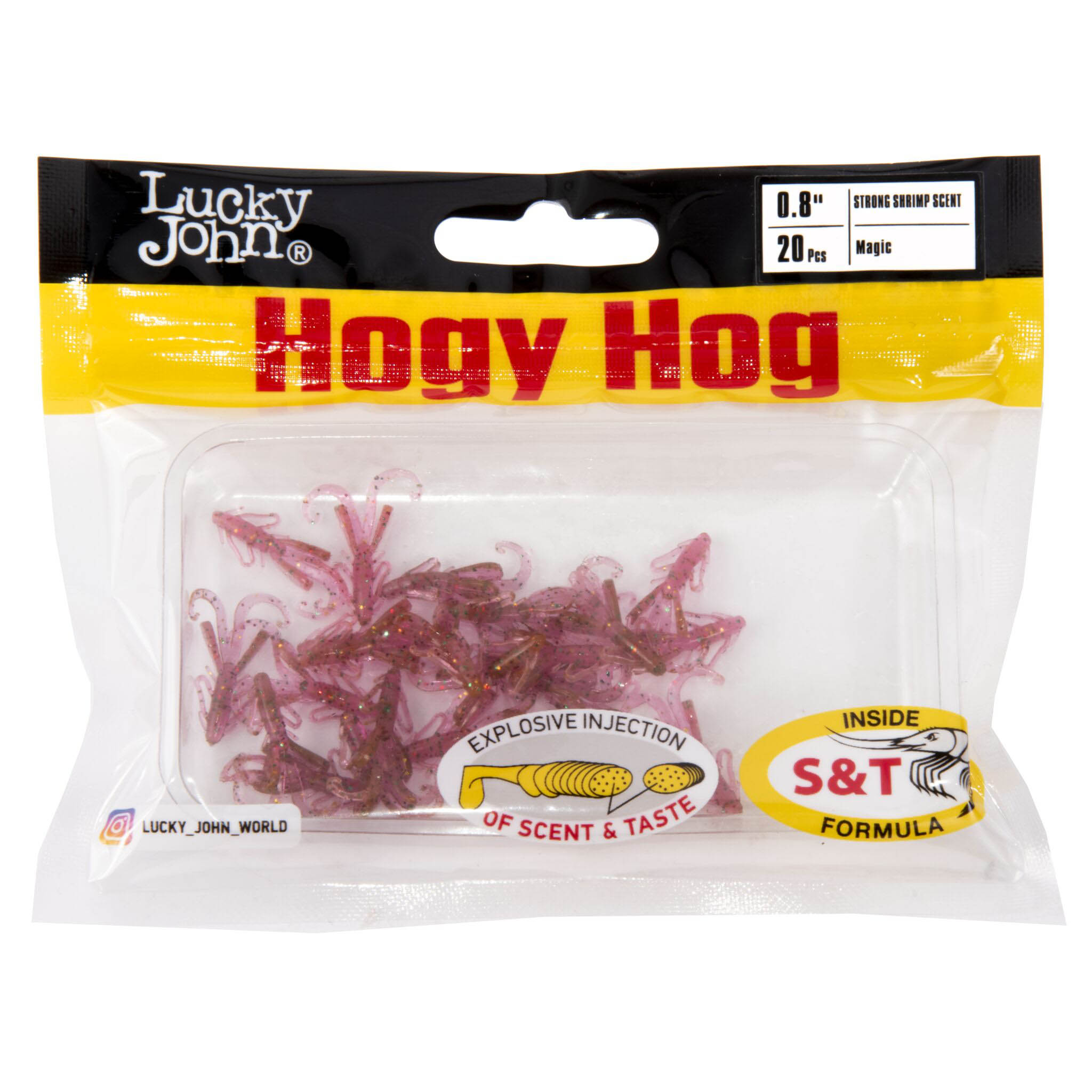 Силиконовая приманка Lucky John Hogy Hog 0,8in 20 мм 20 шт S14 Pro Series  140199-S14 — крупный план
	                                    1