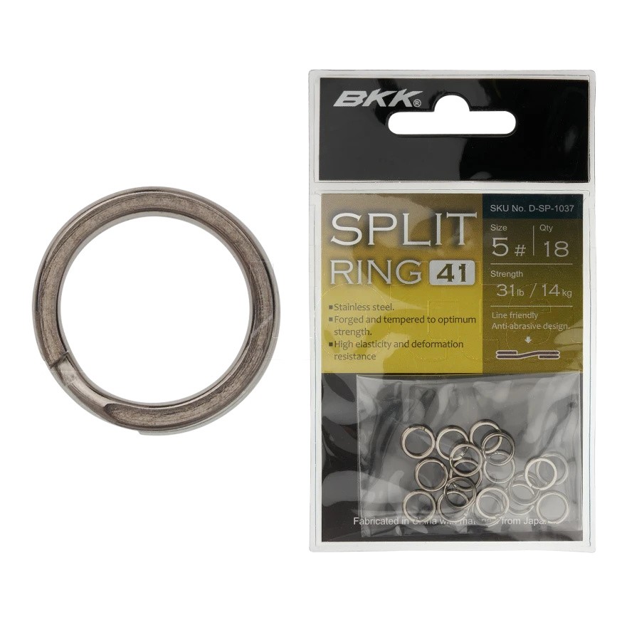 Кольцо Заводное BKK Split Ring-41  №5 14 кг 18 шт    D-SP-1037 — крупный план
	                                    1