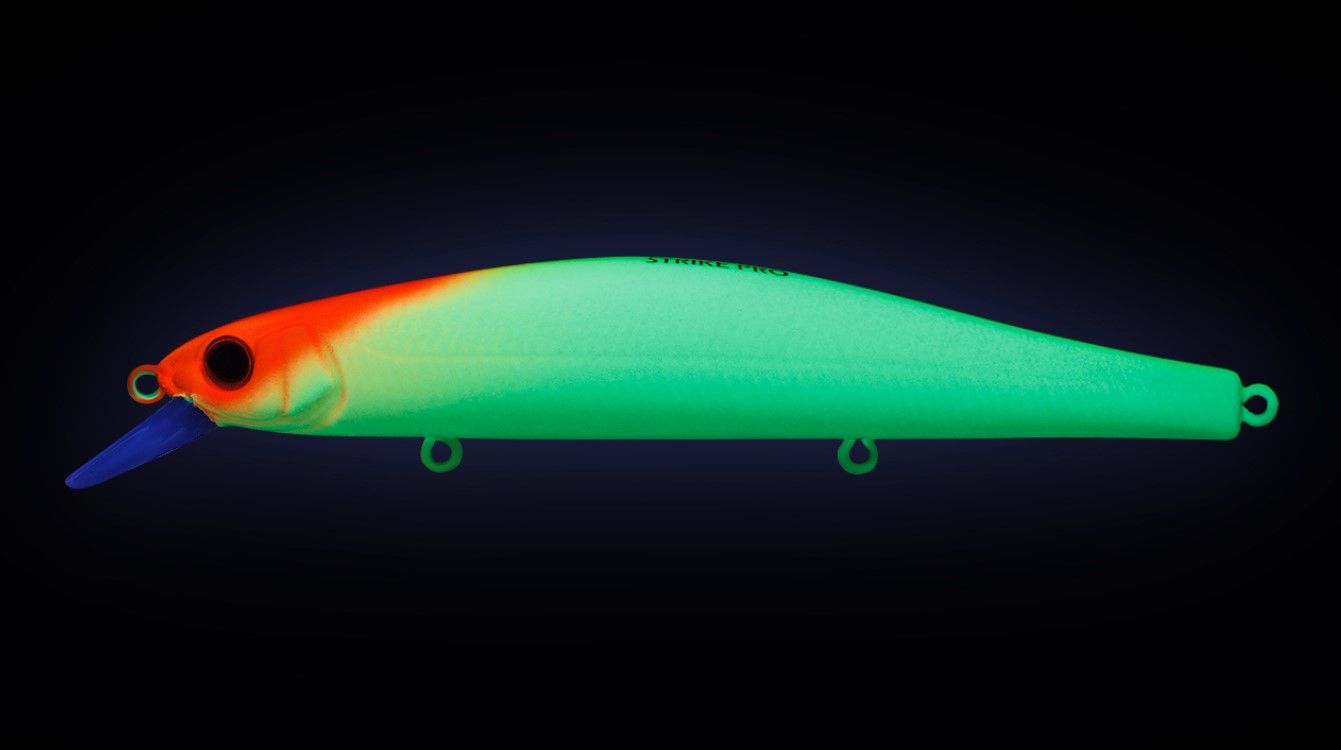 Воблер Strike Pro Inquisitor 110SP A116L Fluo Clown 16,2 гр   EG-193B-SP#A116L — крупный план
	                                    1