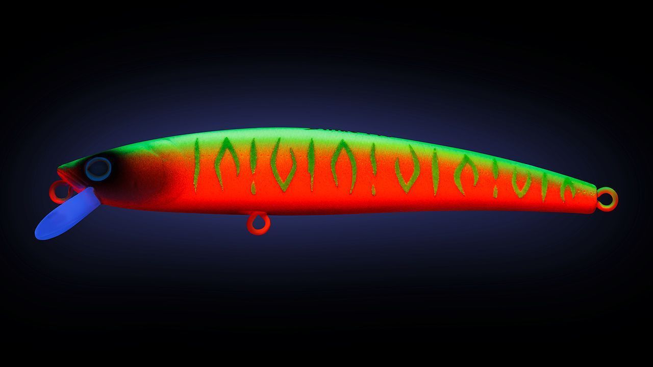 Воблер Strike Pro Arc Minnow 90SP A230S Watermelon Mat Tiger 9 гр   JL-120-SP#A230S — крупный план
	                                    1