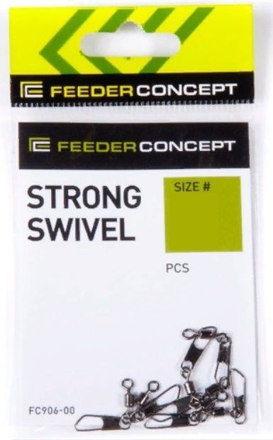 Вертлюг с застежкой Feeder Concept Strong Swivel №007 7 шт    FC906-007 — крупный план
	                                    2