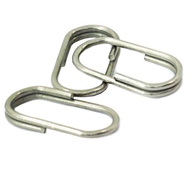 Кольцо Заводное Kosadaka 1215N  №10 10 кг 10 мм 5 шт Nickel   1215N-10 — крупный план
	                                    1