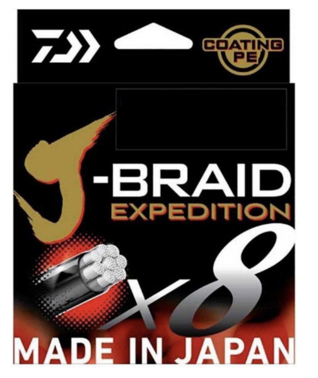 Плетеный шнур Daiwa J-braid Expedition X8E 150 м  PE # 0,6 Dark Green 0,06 мм — характеристики,  особенности конструкции