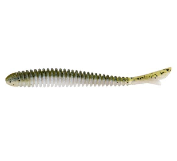 Силиконовая приманка Bait Breath U30 Fish Tail Ringer 3.5 89 мм 7 шт 912 Waltermelon/White Pearl (2Tone — характеристики,  особенности конструкции