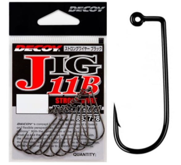 Крючок Одинарный Decoy Jig 11B №3/0 7 шт    JIG11B #3/0 — крупный план
	                                    1