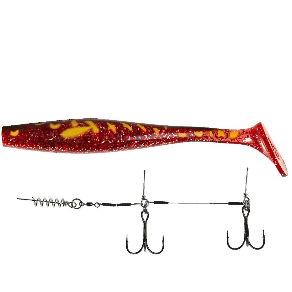 Силиконовая приманка Lucky John Kubira Swim Shad 9.0in 230 мм 1 шт PG25 3D BBS Series + Stinger L  140433SET-PG25 — характеристики,
	                                    особенности конструкции