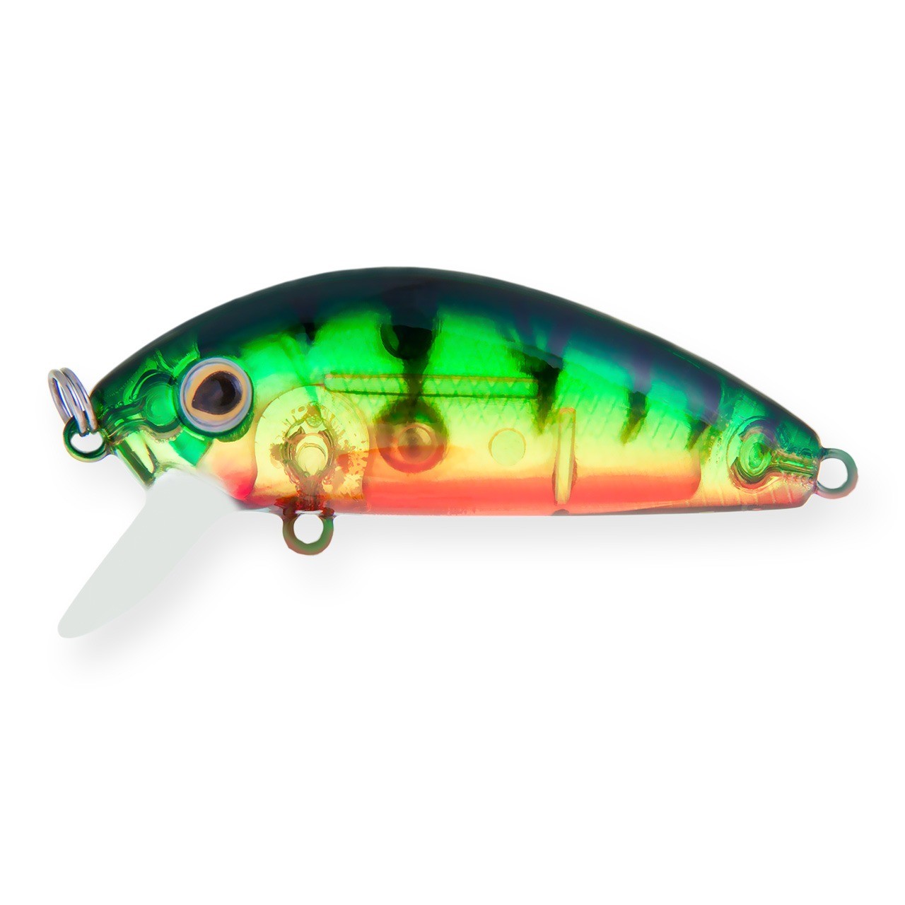 Воблер Strike Pro Mustang Minnow 45 A102G Transparent Perch 4,5 гр   MG-002F#A102G — характеристики,  особенности конструкции