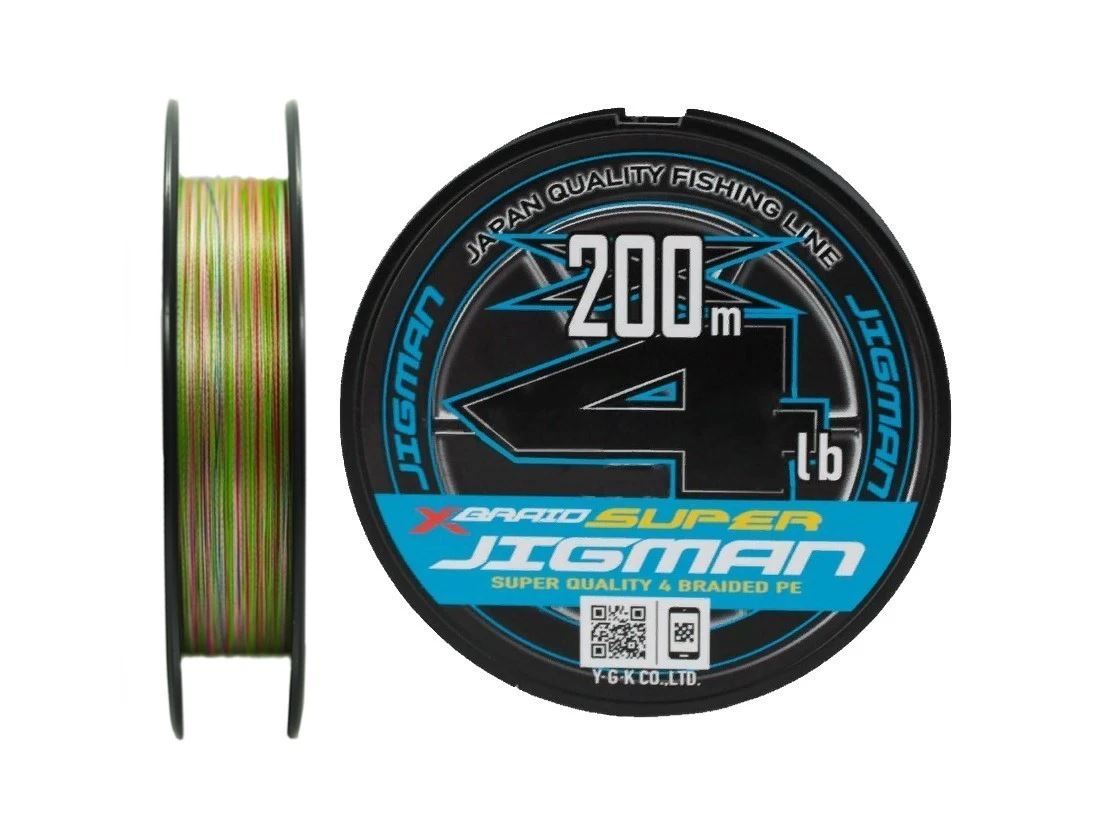 Плетеный шнур YGK X-Braid Super Jigman X4 200 м  PE # 2,5 5Color 0,26 мм — характеристики,
	                                    особенности конструкции