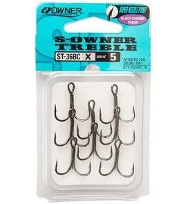 Крючок Тройной Owner ST-36BC №10 8 шт    ow-ST-36BC(5636)BC-10 — крупный план
	                                    1