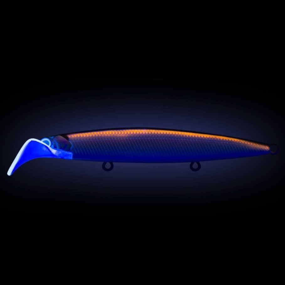 Воблер Strike Pro Scooter Minnow 110F A53-EP Silver Smelt UV 11,8 гр UV  EG-186F#A53-EP — крупный план
	                                    1