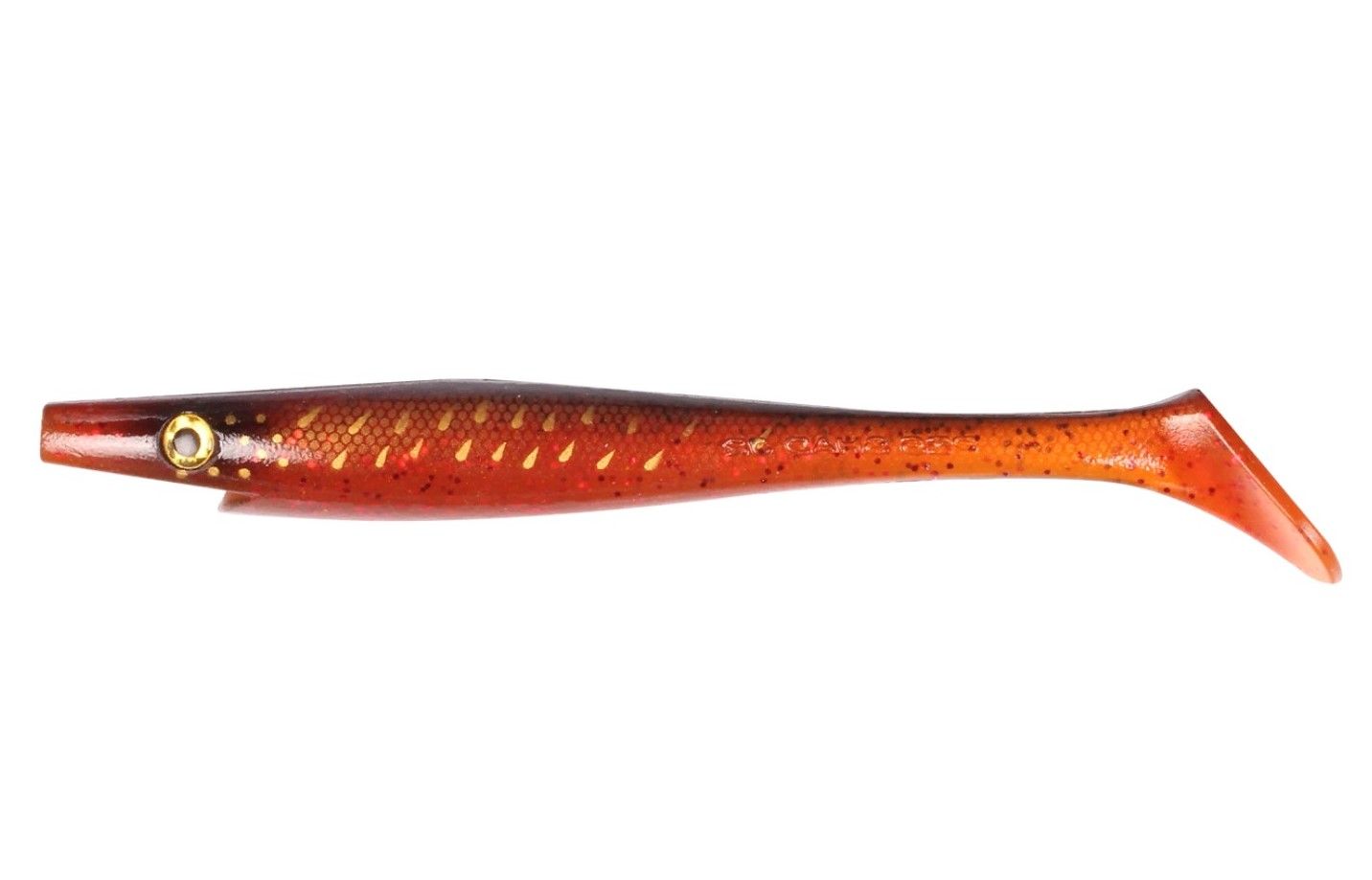 Силиконовая приманка Strike Pro Giant Pig Shad 260 мм 1 шт Red Motoroil Pike UV   SP-172B#143 — характеристики,
	                                    особенности конструкции