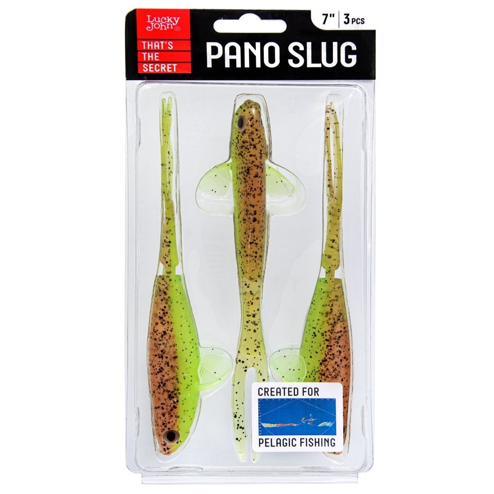 Силиконовая приманка Lucky John Pano Slug 7.0in 178 мм 3 шт Z15 3D Series  140443-Z15 — крупный план
	                                    2