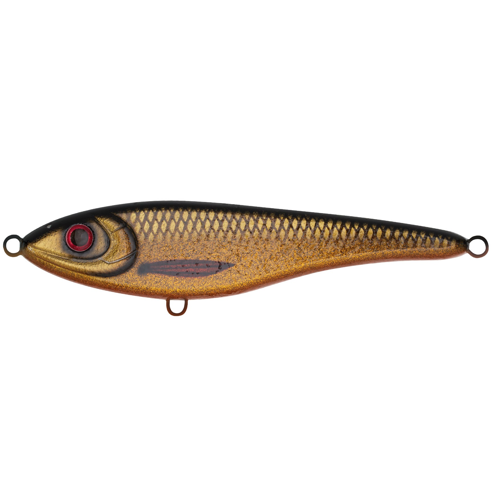 Воблер Strike Pro Big Bandit Suspending C768 Golden Roach 90 гр   EG-078SP#C768G — характеристики,
	                                    особенности конструкции