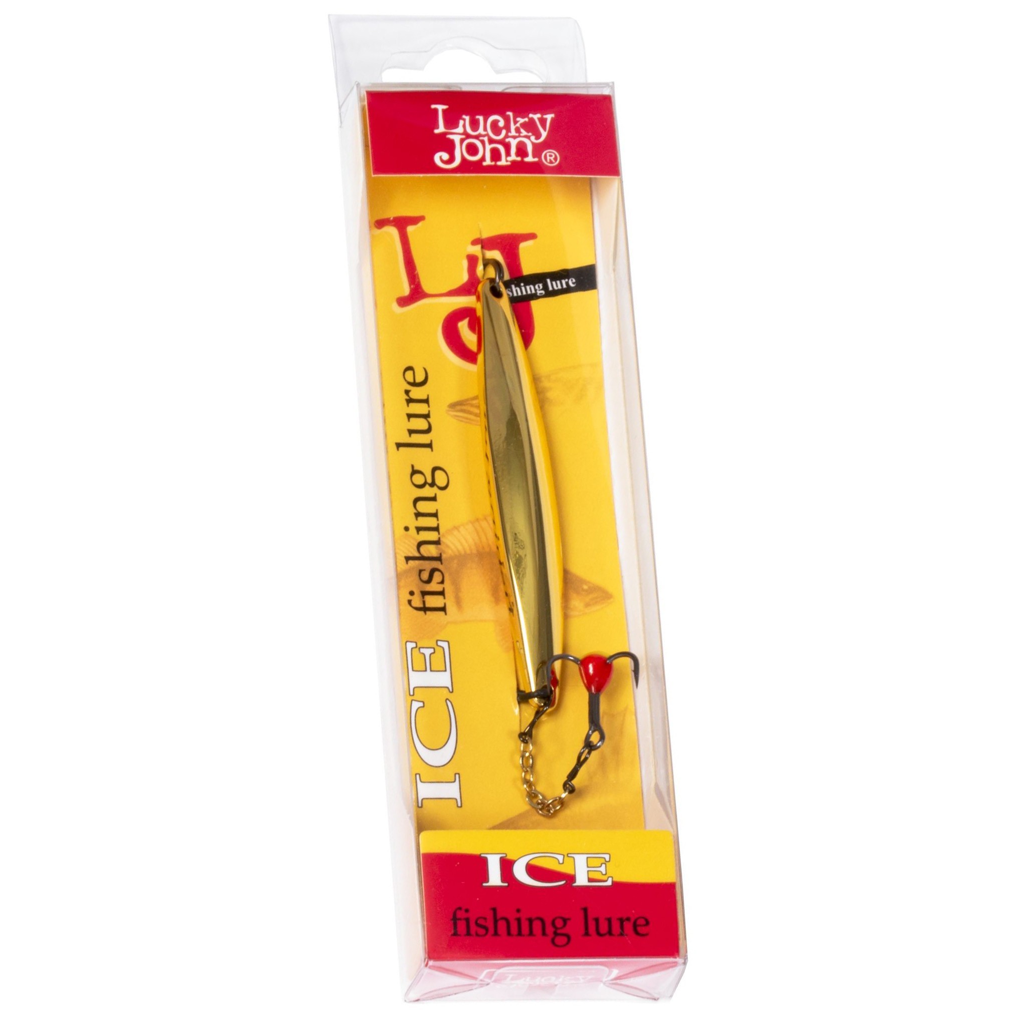 Зимняя Блесна Lucky John Nail Blade 11 гр 55 мм G С цепочкой и тройником  LJNB55-G — крупный план
	                                    1