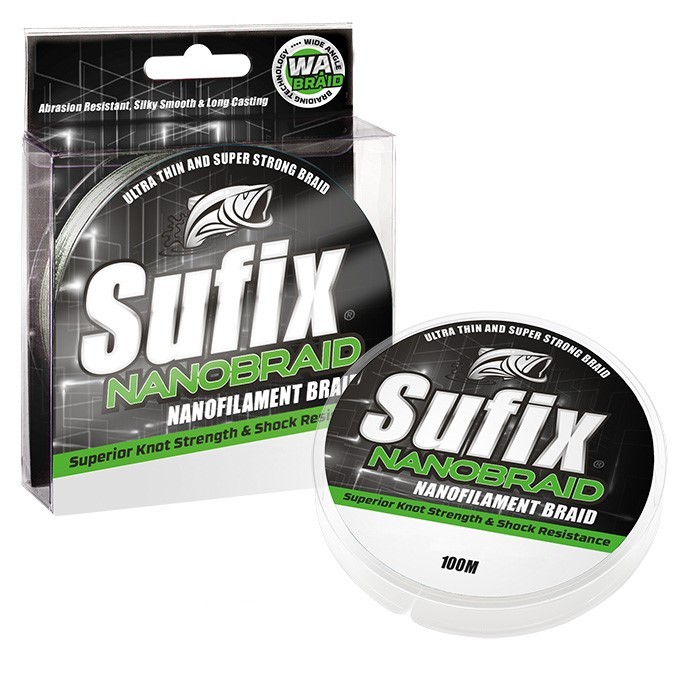 Плетеный шнур Sufix Nano Braid 100 м Зеленый камуфляж 0,08 мм   DS1WG00741QA91 — характеристики,
	                                    особенности конструкции