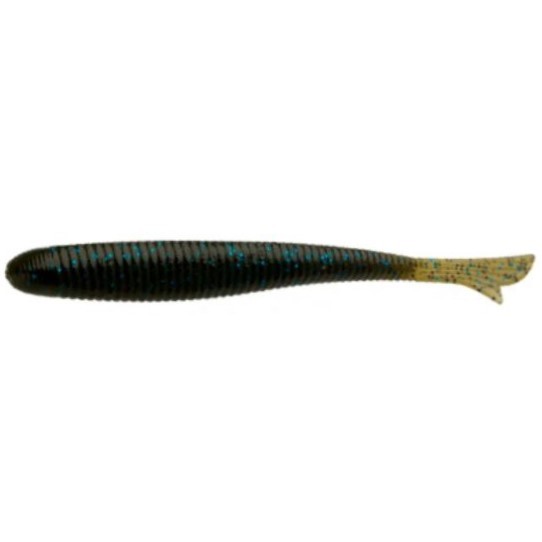 Силиконовая приманка Bait Breath U30 Fish Tail 2 50 мм 10 шт 724 Green Pumpkin/Blue — характеристики,  особенности конструкции