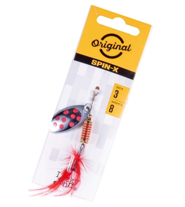 Вращающаяся Блесна Lucky John Spin-X Round №3 8 гр SR   LJSR03-SR — крупный план
	                                    1