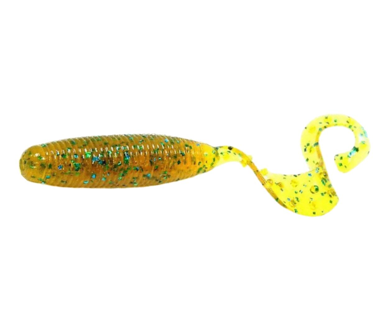 Силиконовая приманка Reins Fat G-Tail Grub 4 101 мм 10 шт 565-Motor Oil Green   FGTG4-565 — характеристики,
	                                    особенности конструкции